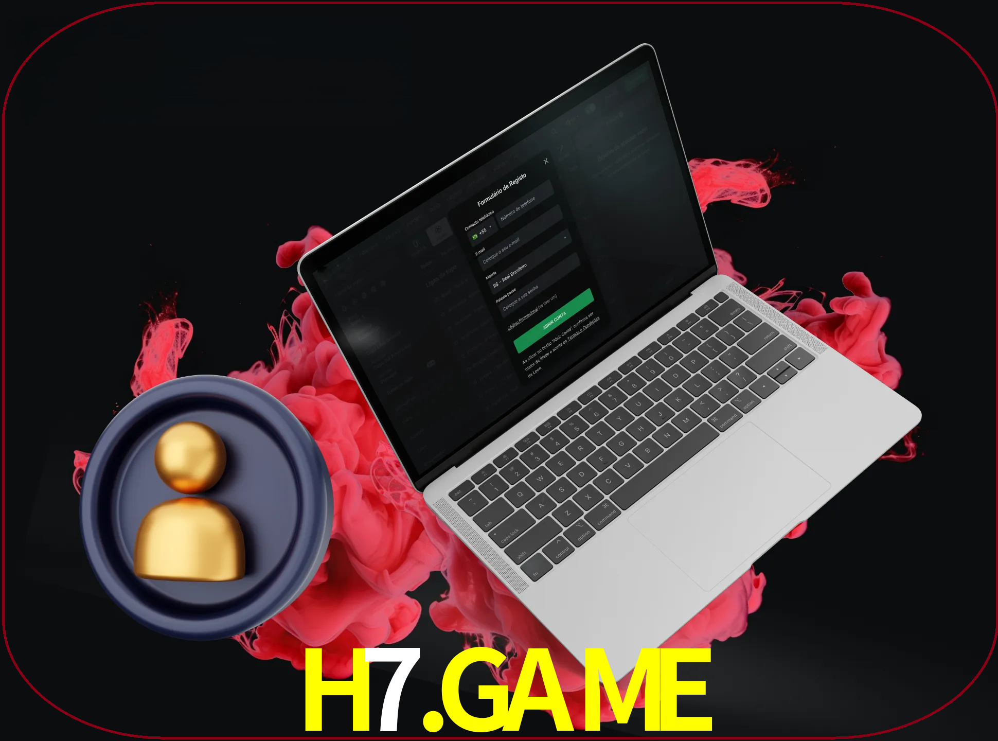 No cabeçalho do site h7.game, clique no botão que o levará a um formulário especial onde terá de introduzir as suas informações actuais.