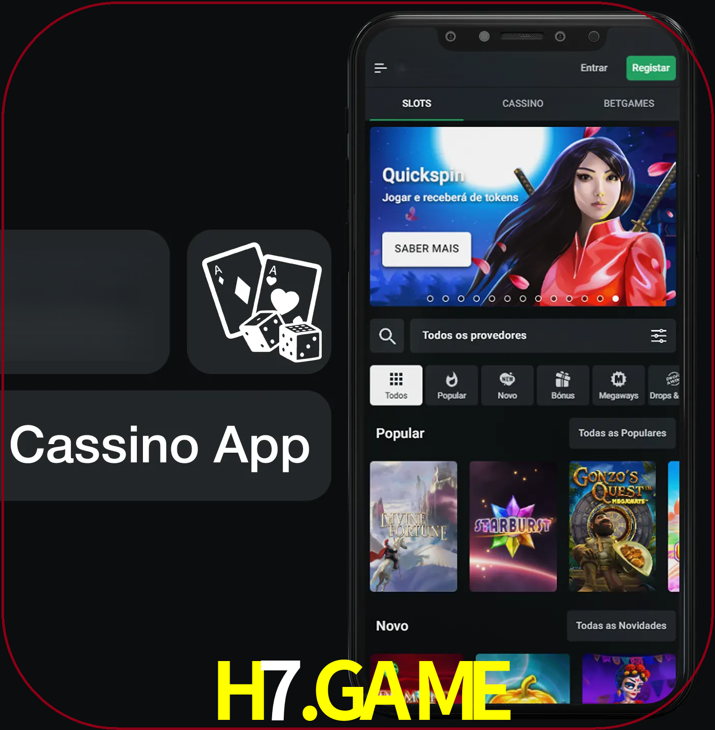 Jogue jogos de cassino e ganhe.